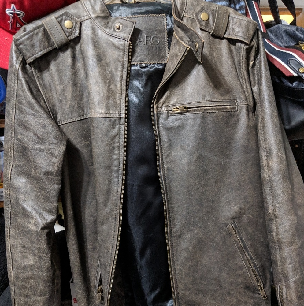 Viparo Distressed Brown Cafe Racer